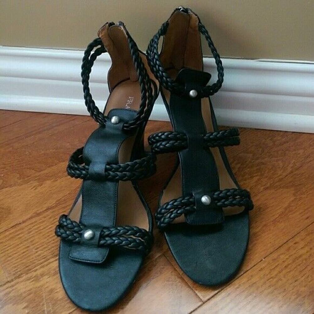 Franco Sarto Heels - Black Jordan Heels / Sandals - Size 8.5 M